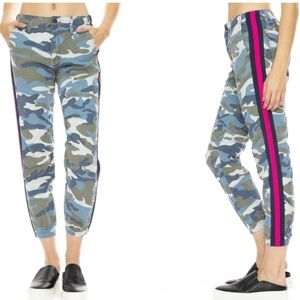 Mother Misfit Pant Army Blue Camo Pants